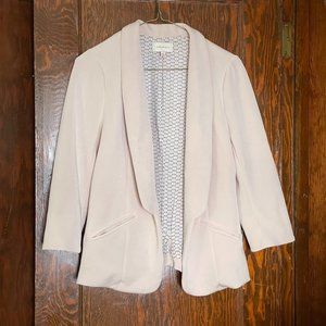Skies Are Blue Blazer in Blush Pink, Size Small